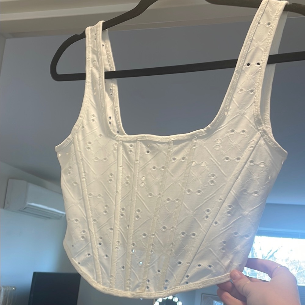 White Sleeveless Women's Top